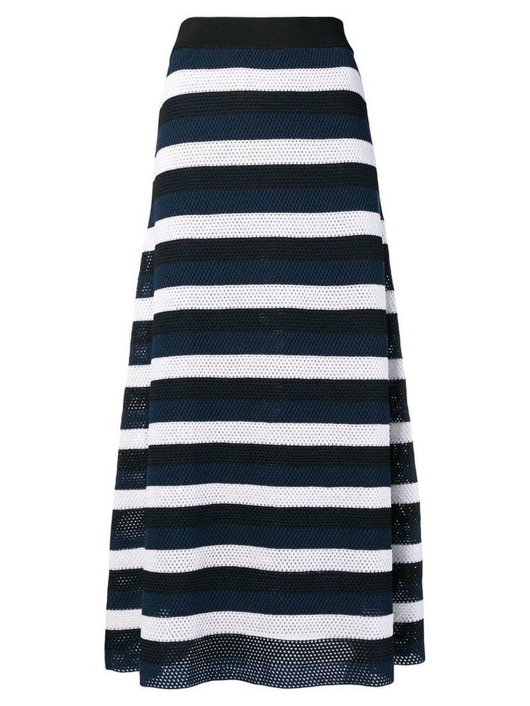 Sonia Rykiel striped knit skirt - Blue