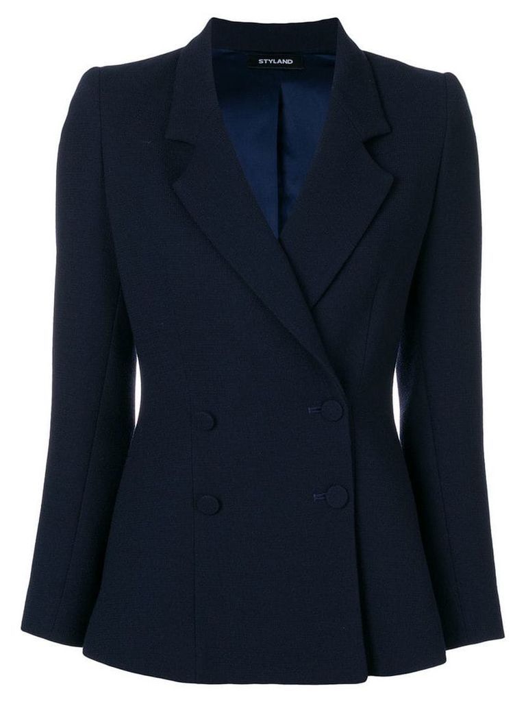 Styland double-breasted blazer - Blue