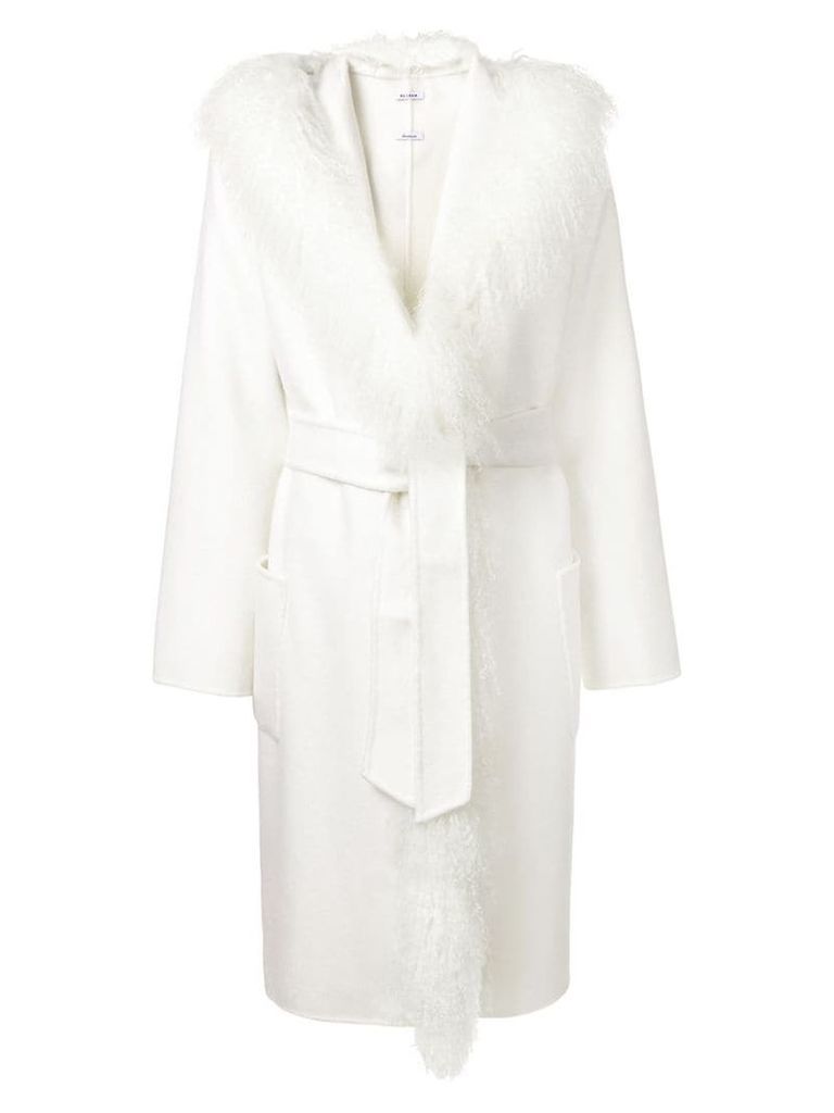 P.A.R.O.S.H. belted midi coat - White