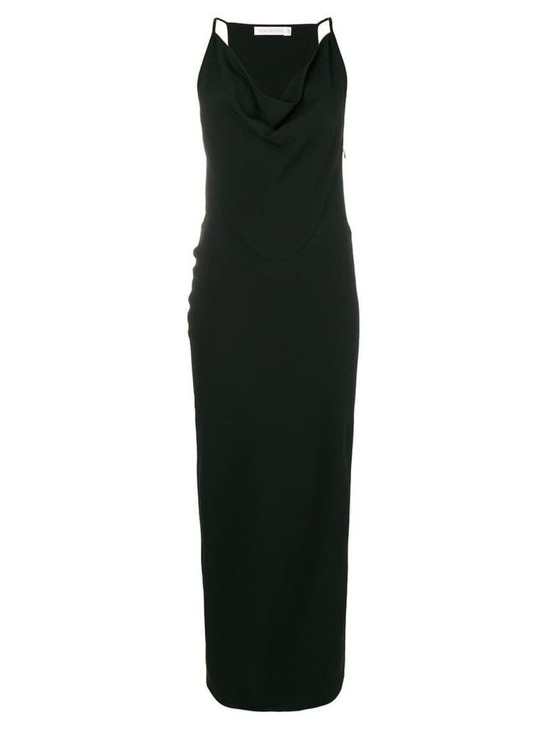 Victoria Beckham cowl neck long dress - Black
