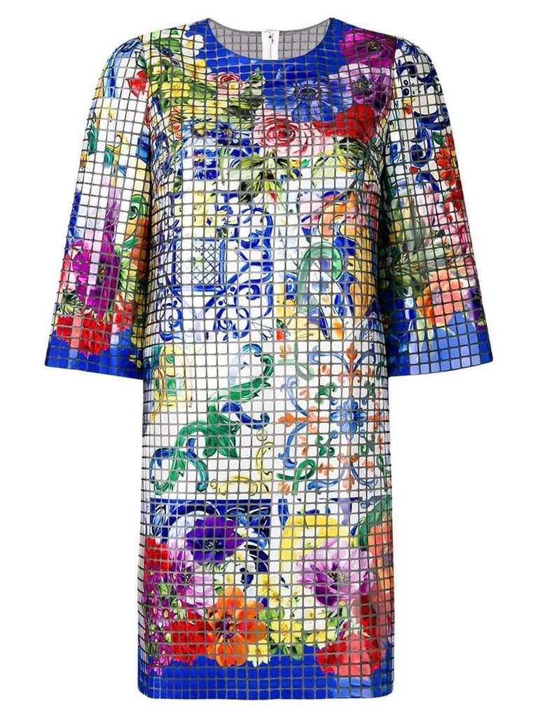 Dolce & Gabbana mosaic Majolica print dress - Multicolour