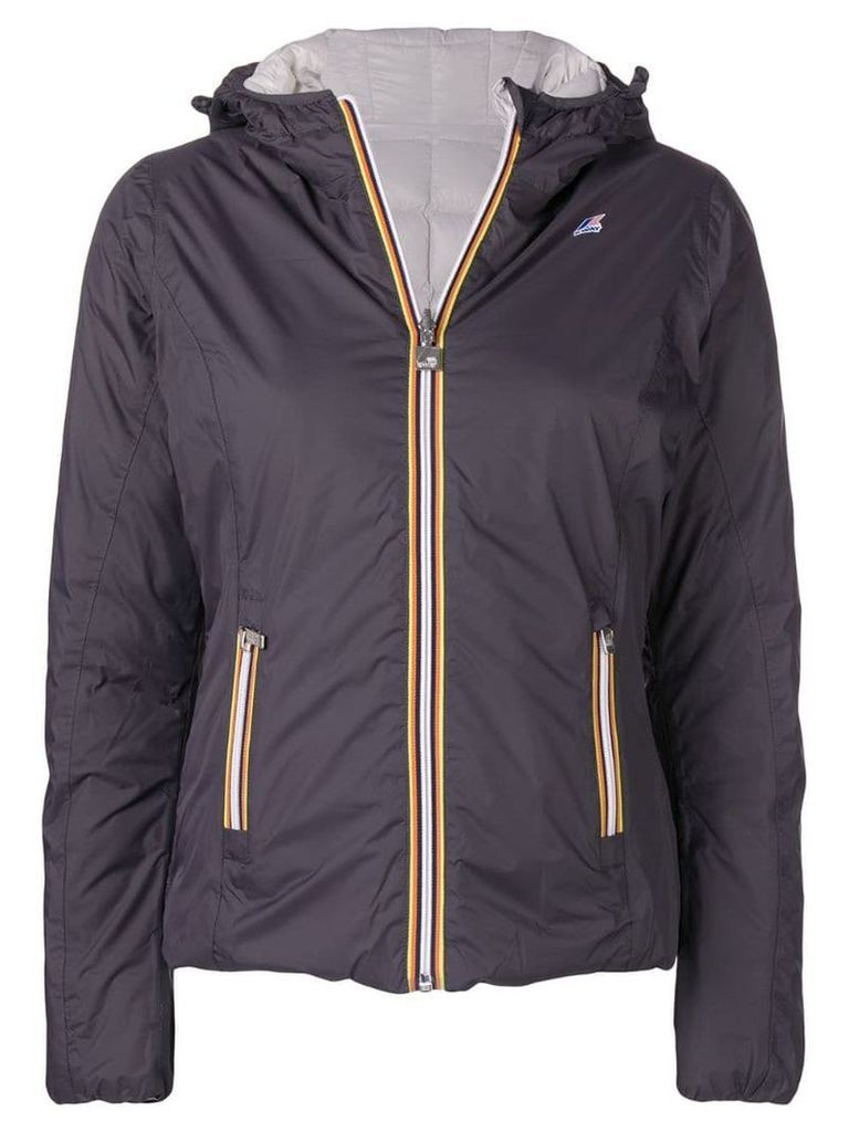 K-Way zipped padded jacket - Grey