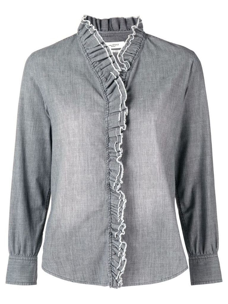 Isabel Marant Étoile frilled embellished shirt - Grey