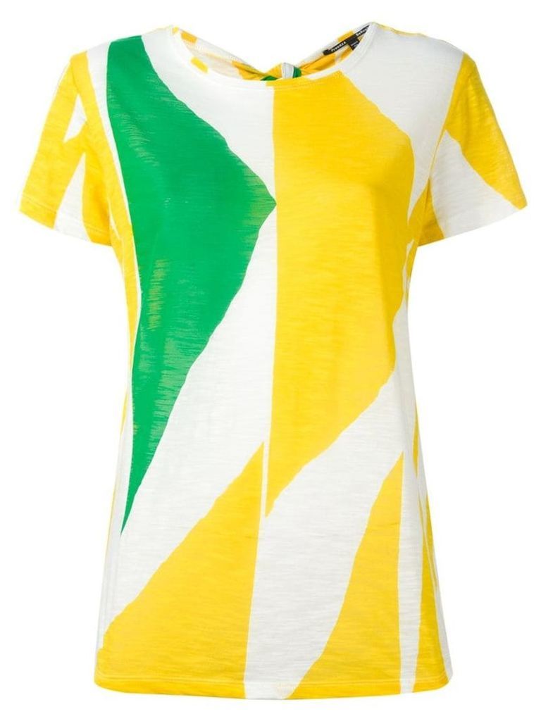 Proenza Schouler printed tie back T-shirt - Multicolour