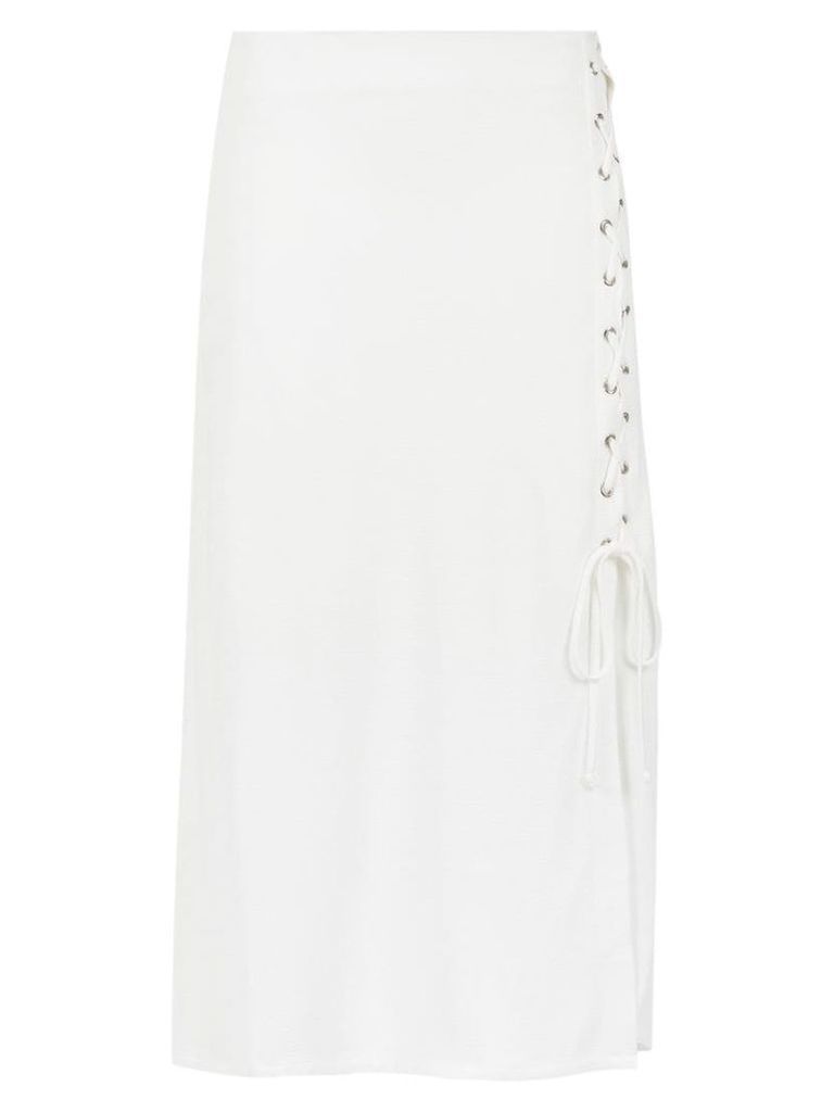 Olympiah Chinchero midi skirt - White