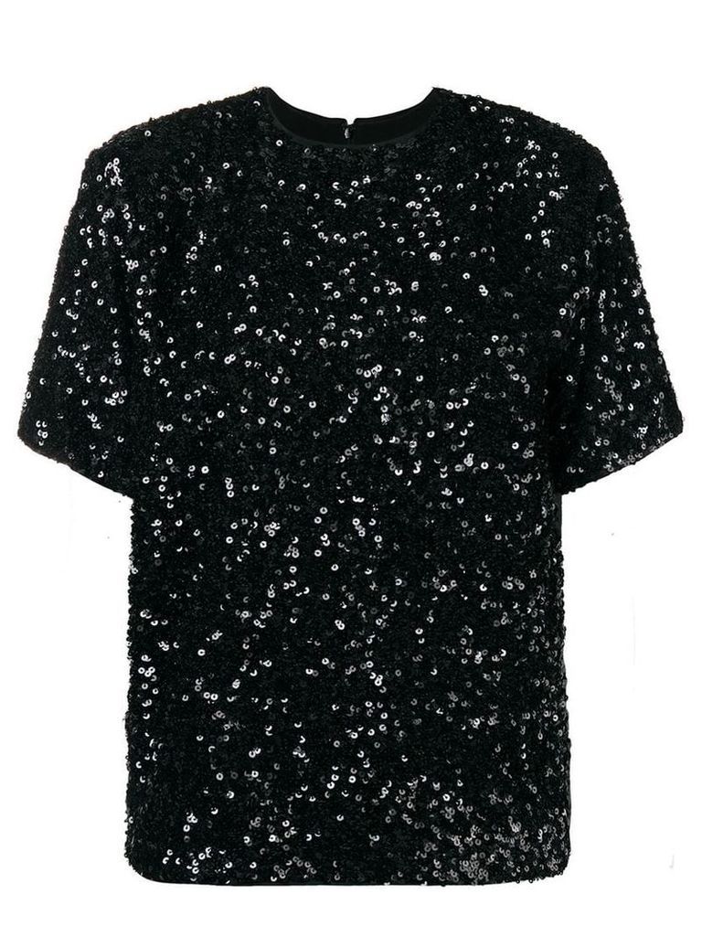 Victoria Victoria Beckham sequin T-shirt - Black