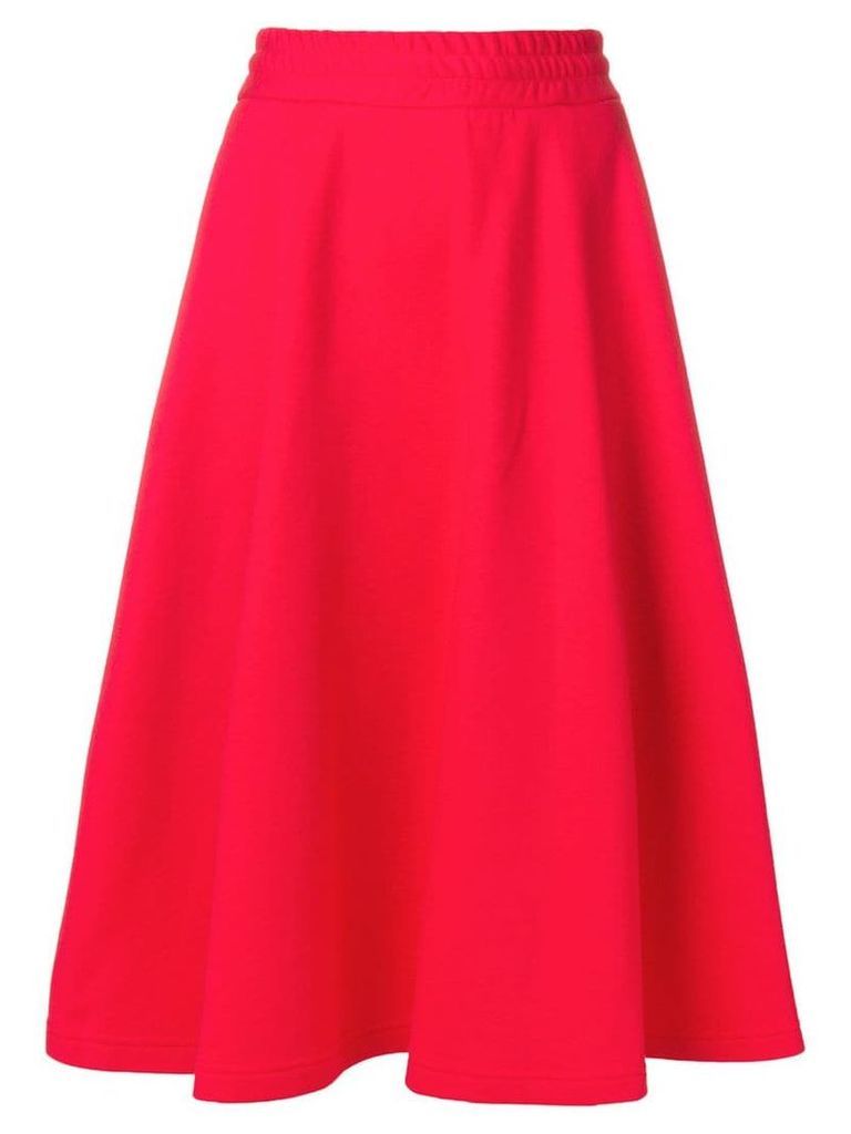 MSGM elasticated full skirt - Red