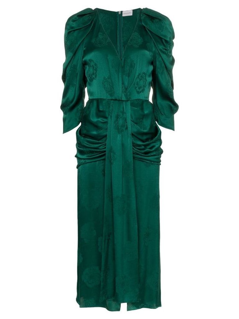 Magda Butrym downey silk jacquard dress - Green