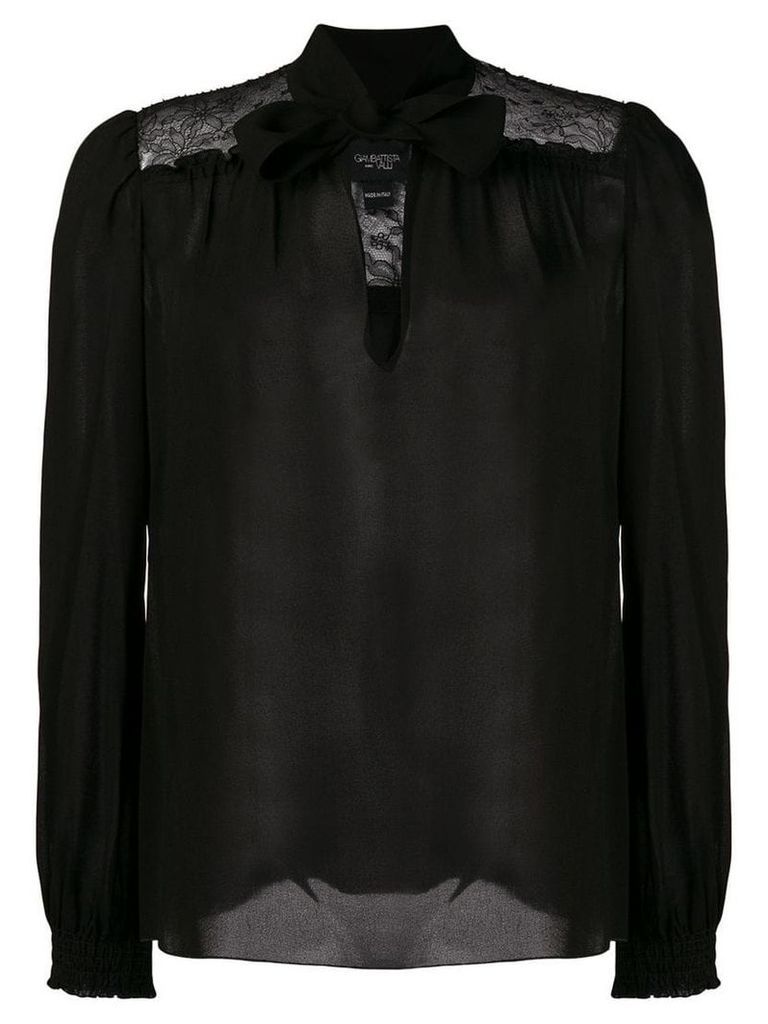Giambattista Valli pussy bow blouse - Black