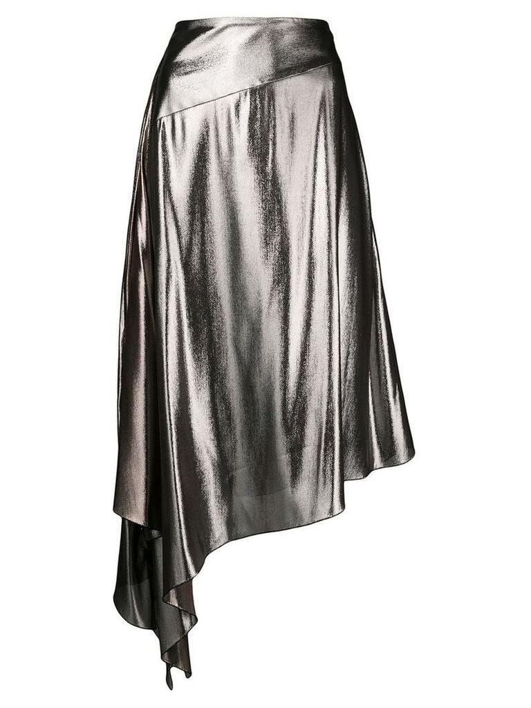 Givenchy asymmetrical mid-length skirt - Metallic
