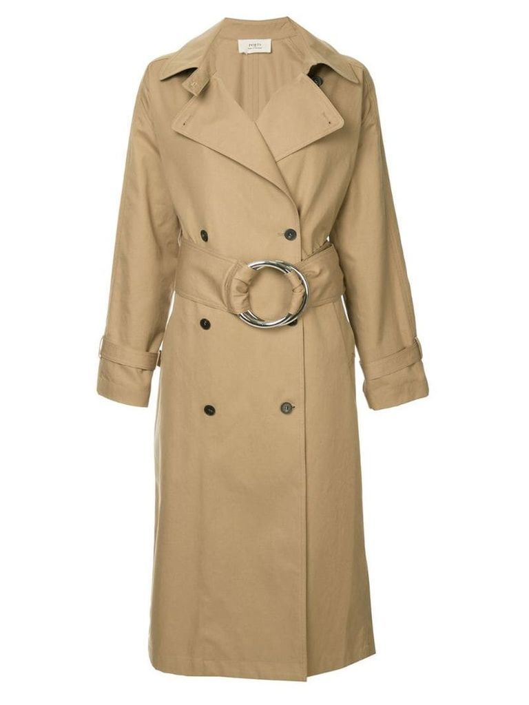 Ports 1961 O-ring belted trench coat - Brown