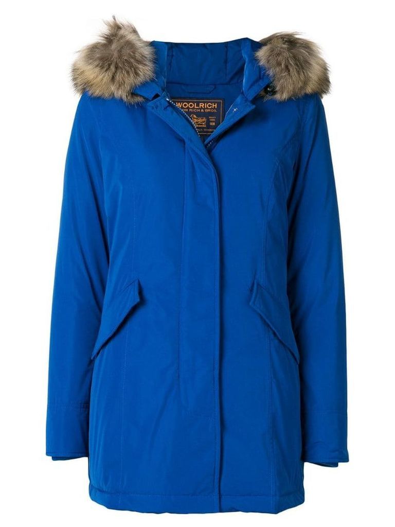 Woolrich hooded parka coat - Blue