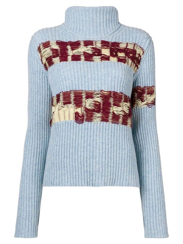 Calvin Klein 205W39nyc open knit sweater - Blue