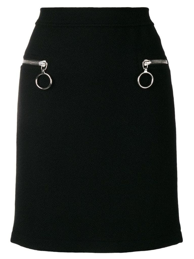 Moschino zipped pocket skirt - Black