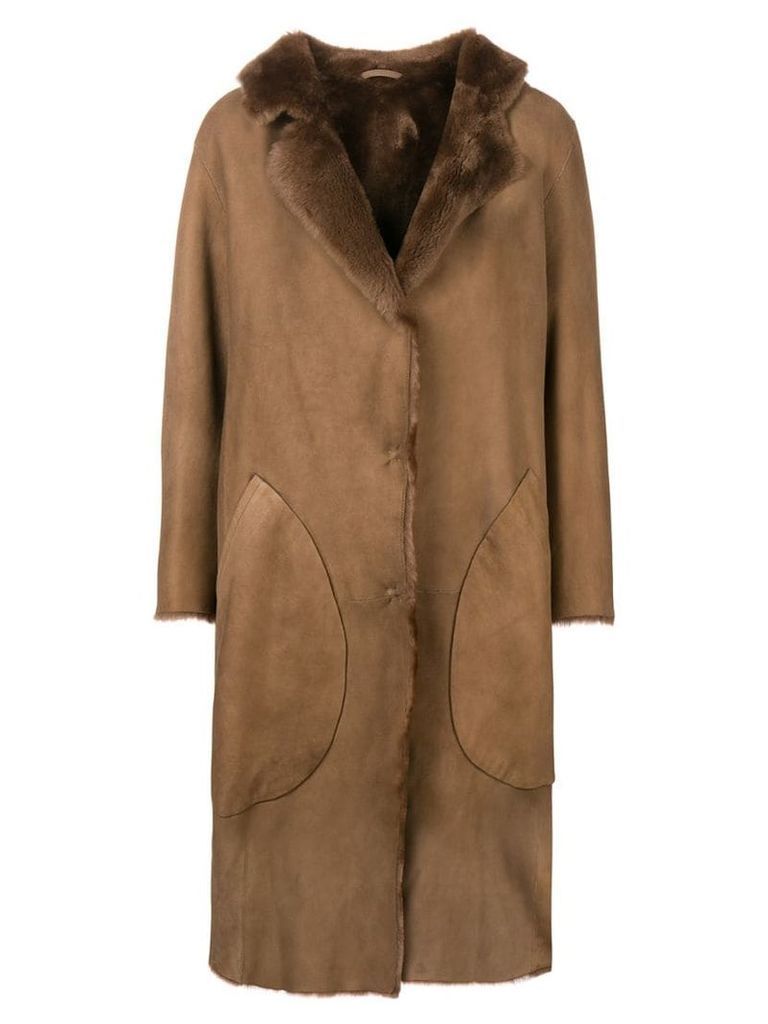Desa 1972 oversized coat - Brown