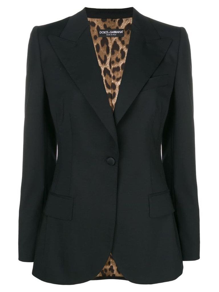 Dolce & Gabbana fitted longline blazer - Black