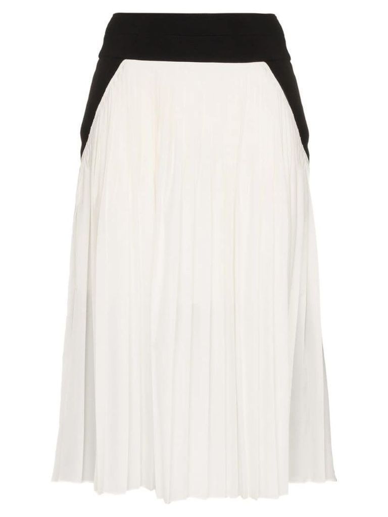Givenchy high waisted pleated silk blend skirt - Black
