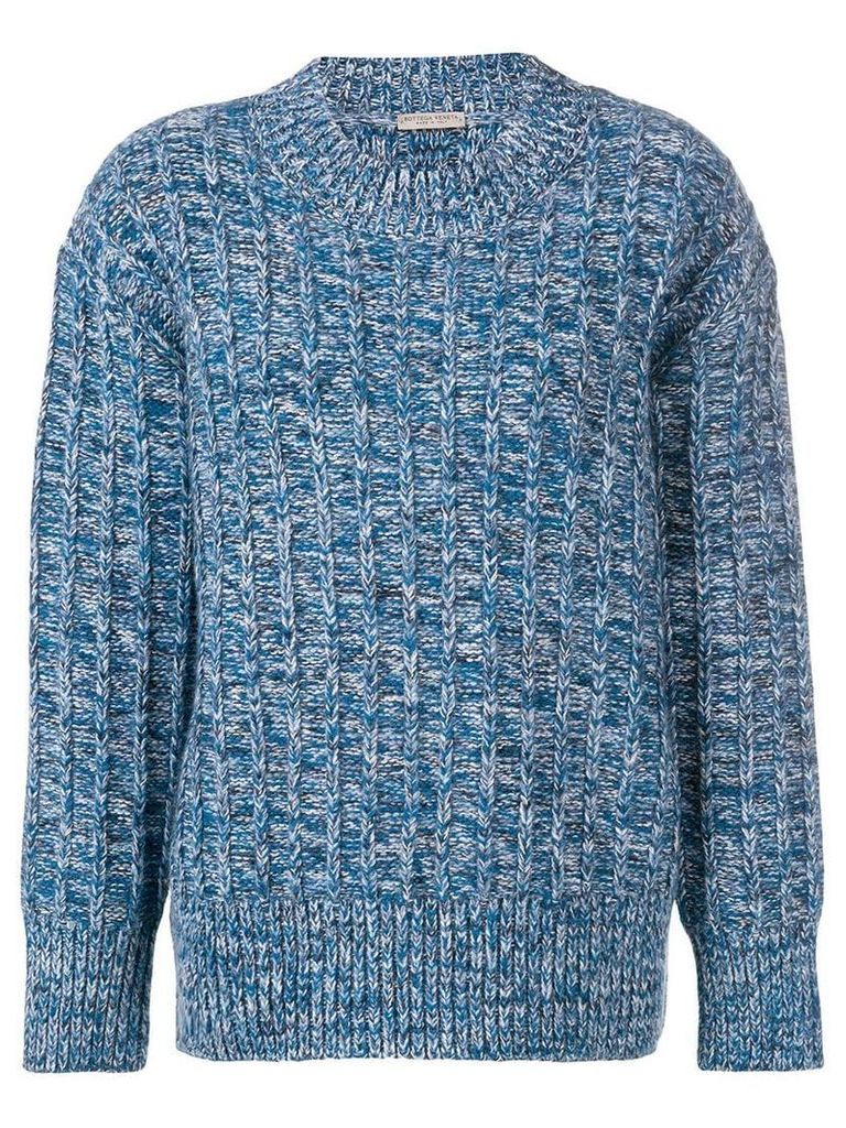 Bottega Veneta textured knit sweater - Blue
