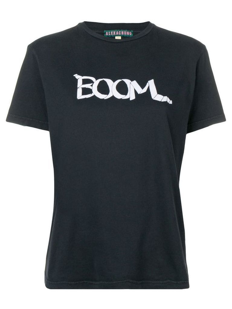 Alexa Chung Boom print boxy tee - Black