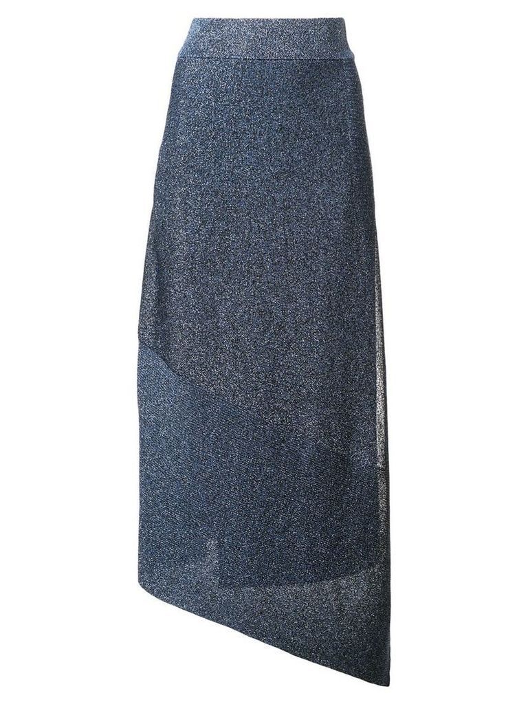 Stella McCartney asymmetric hem skirt - Blue