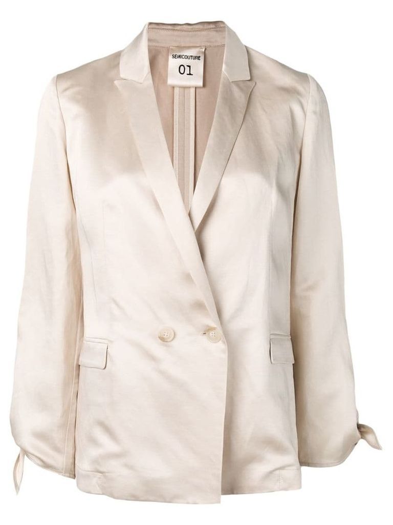 Semicouture double-breasted blazer - Neutrals
