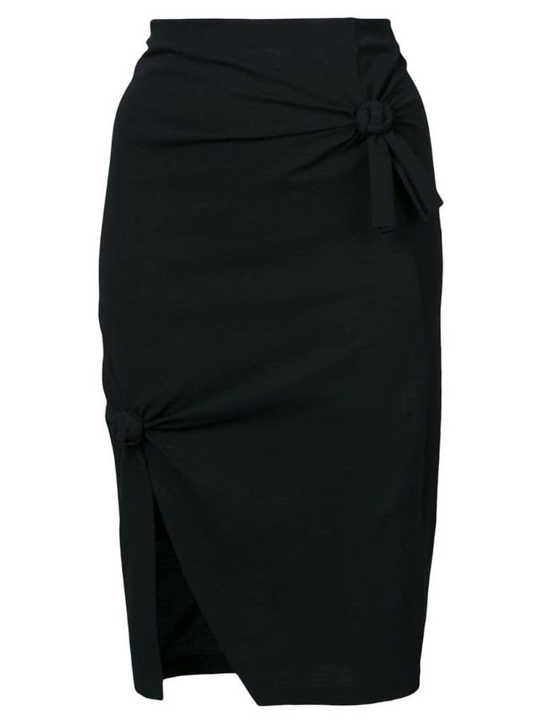 Helmut Lang knot detail skirt - Black