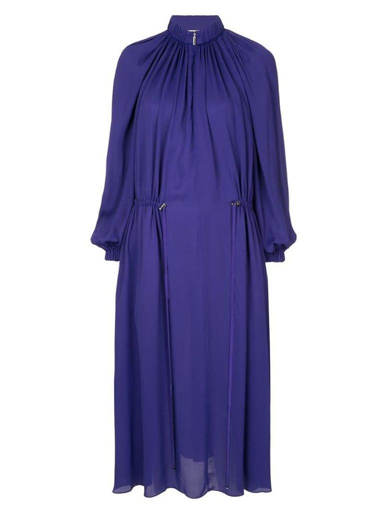 Tibi georgette gathered dress - Purple