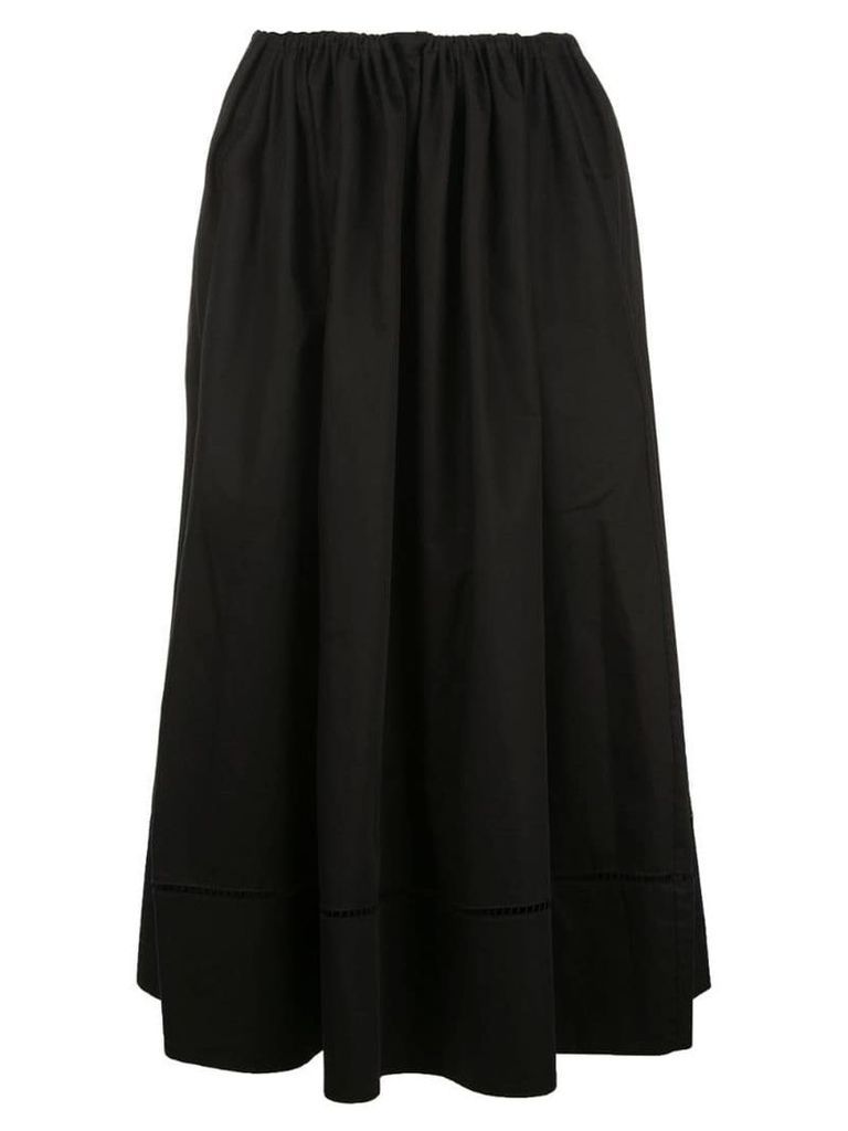 Khaite drawstring flared skirt - Black