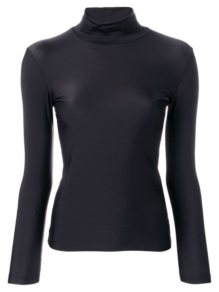 Balenciaga long sleeve turtleneck top - Black