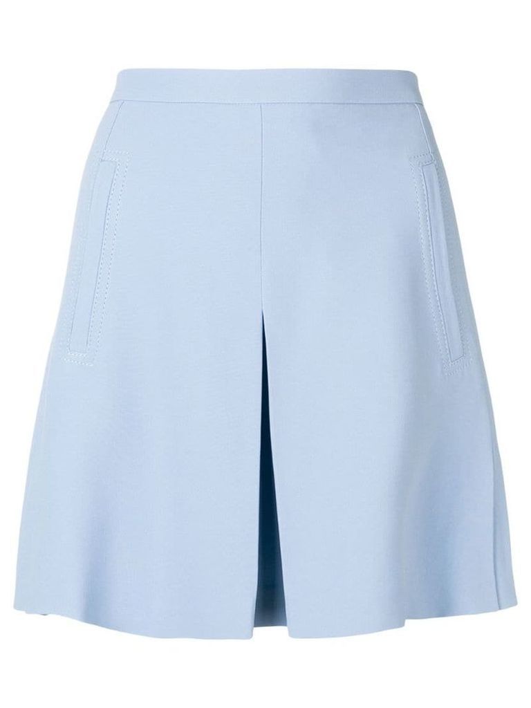 Nº21 high-waist slit skirt - Blue