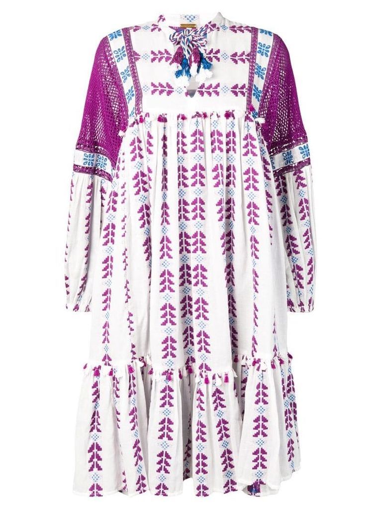 Dodo Bar Or crochet panel dress - Purple