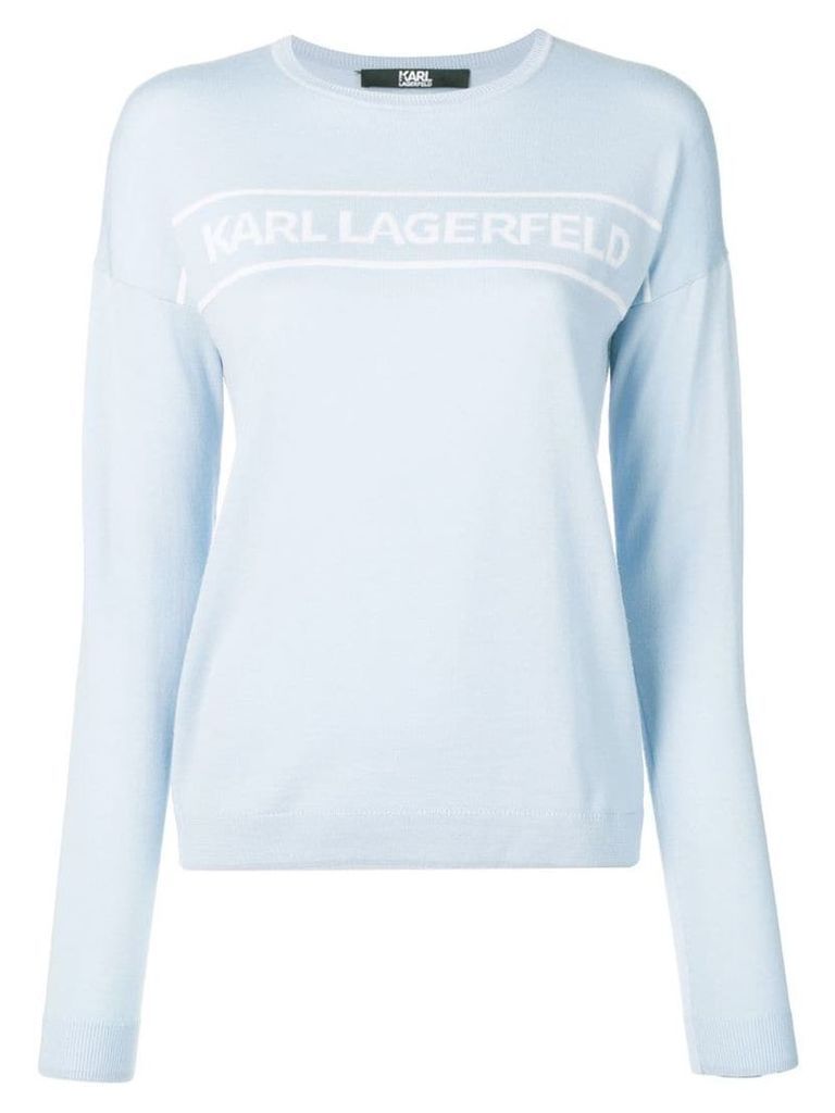 Karl Lagerfeld logo pullover - Blue