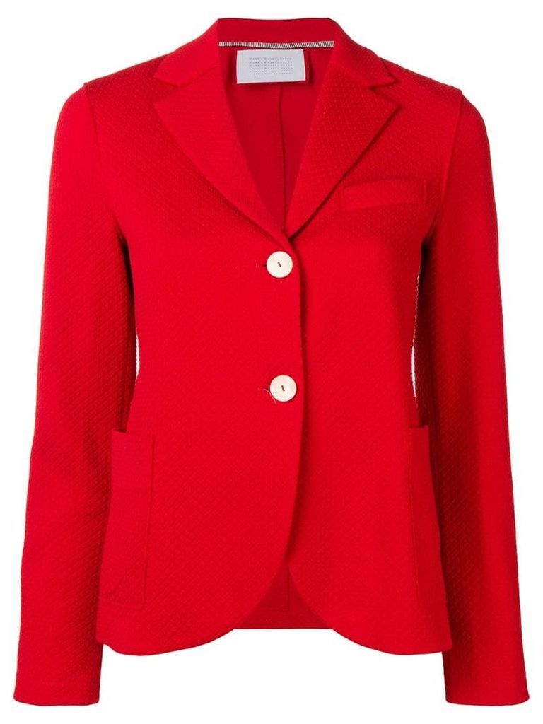 Harris Wharf London waffle knitted blazer jacket - Red