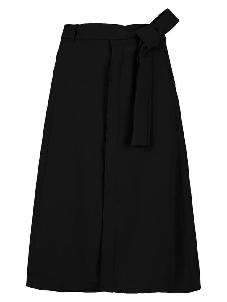Egrey drawstring midi skirt - Black