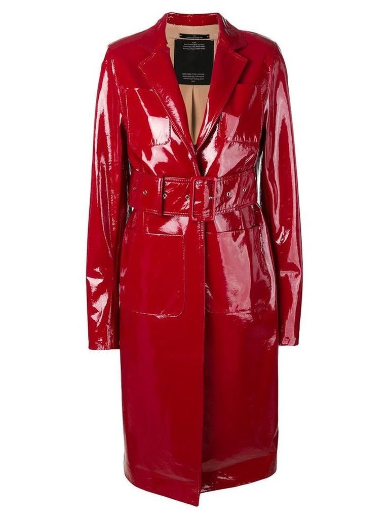 Rokh lacquered structured trenchcoat