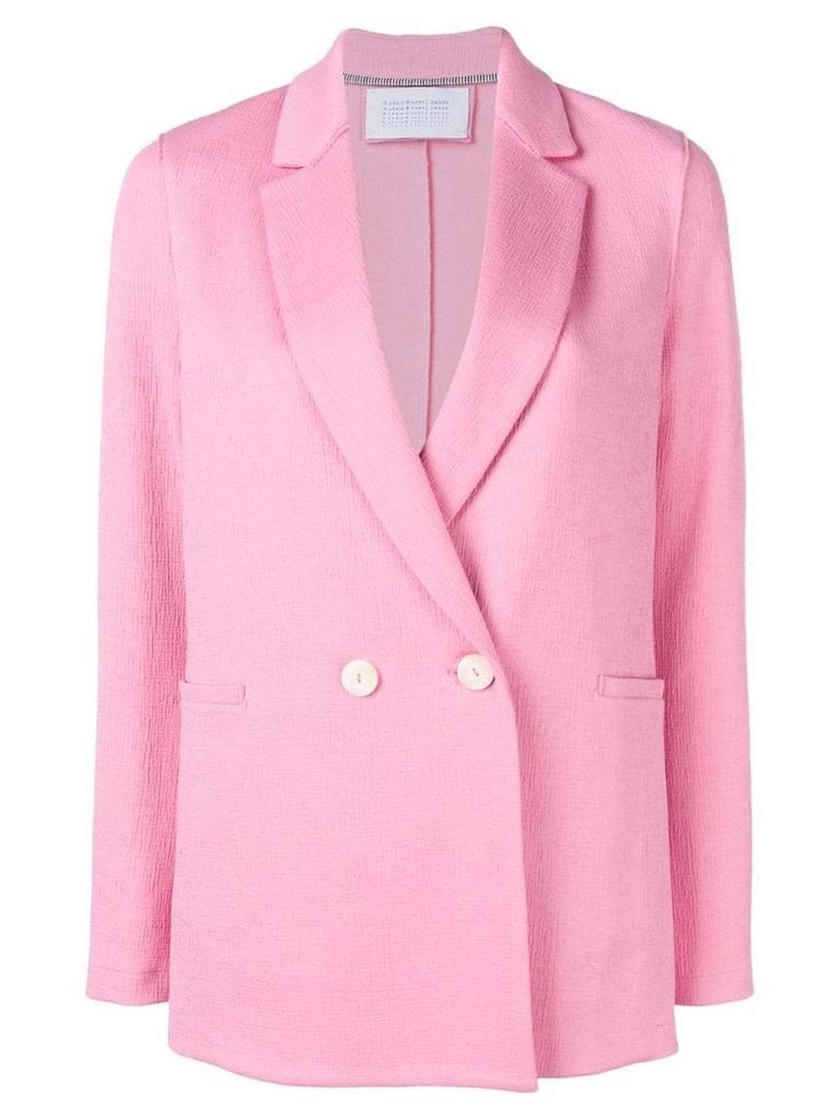 Harris Wharf London classic double-breasted blazer - Pink