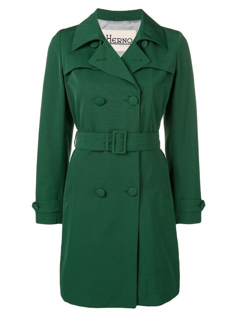 Herno double breasted coat - Green