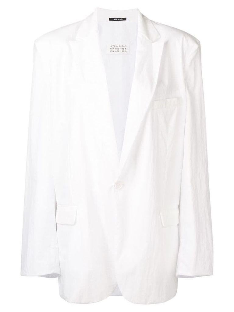 Maison Margiela drawstring blazer - White