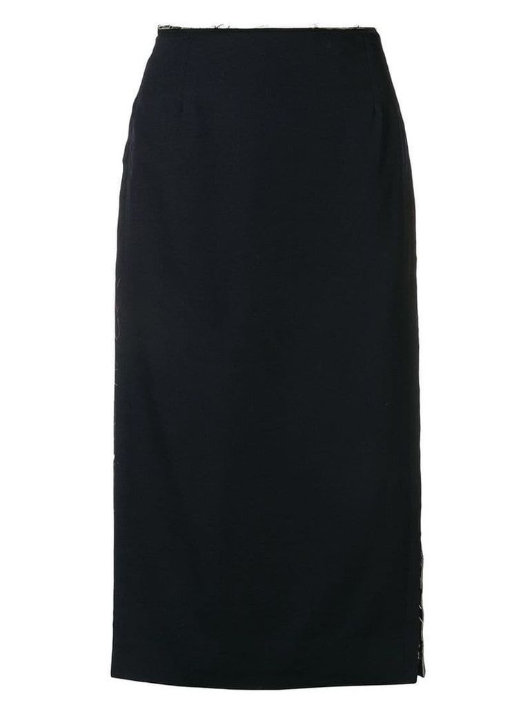 Comme Des Garçons waist-split pencil skirt - Black