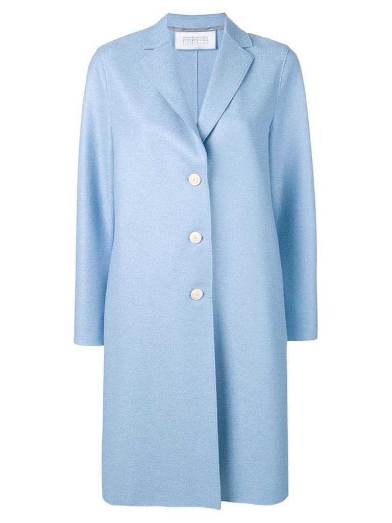 Harris Wharf London single-breasted coat - Blue