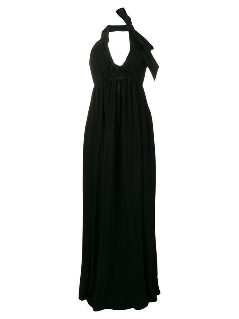 Nº21 long halterneck dress - Black