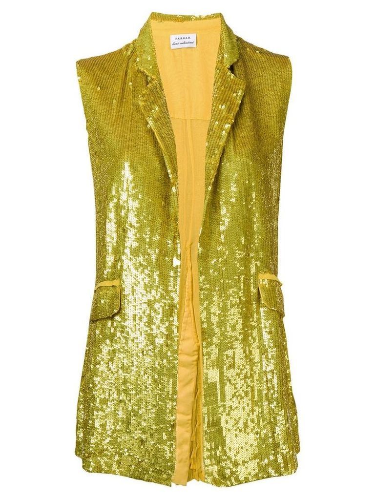 P.A.R.O.S.H. sequin waistcoat - Yellow