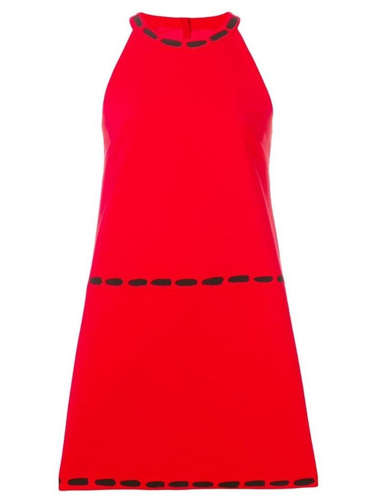 Moschino halter neck shift dress - Red