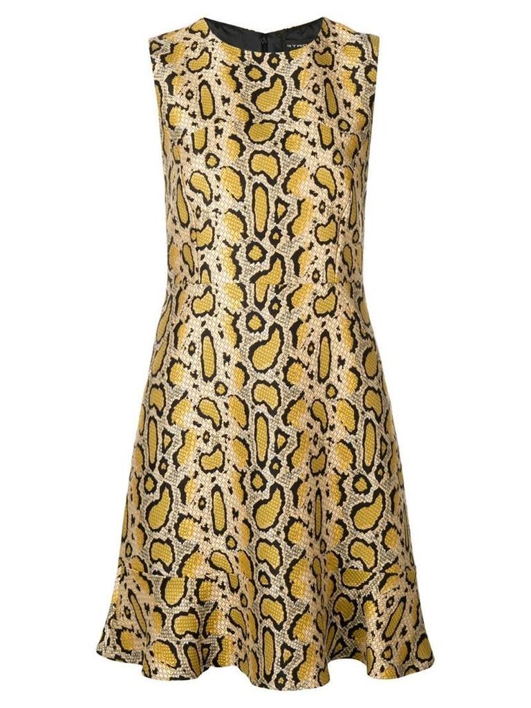 Etro leopard print dress - Neutrals