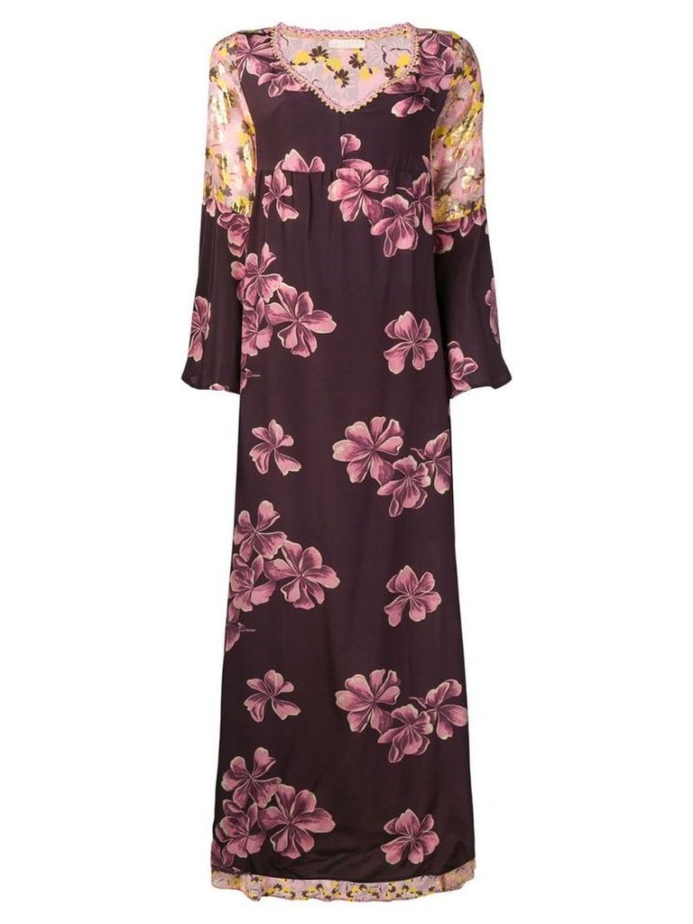 Anjuna floral print maxi dress - Purple