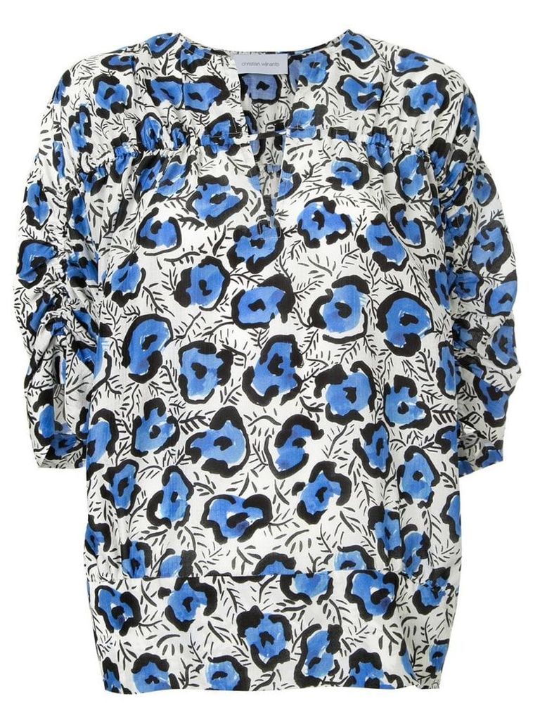 Christian Wijnants loose-fit printed blouse - White