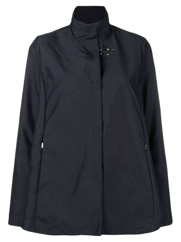 Fay concealed front jacket - Blue