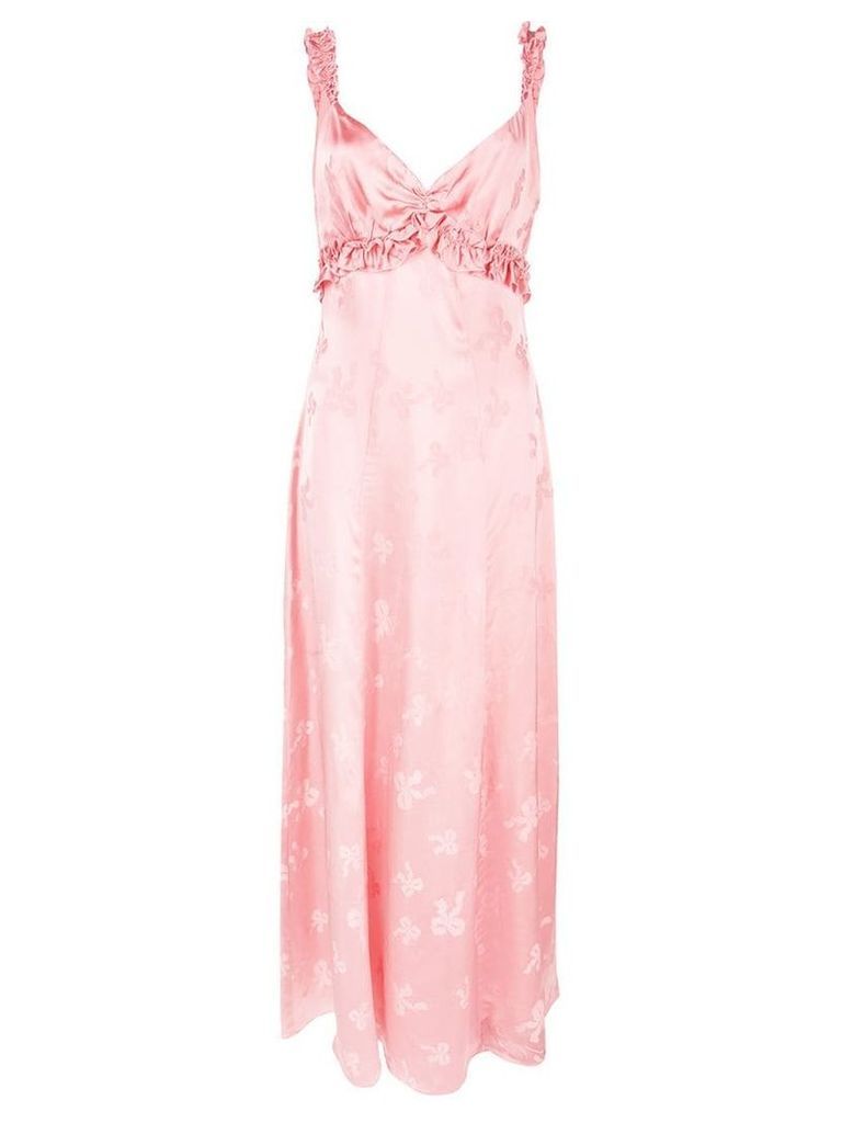 Alexa Chung frill detail empire dress - Pink