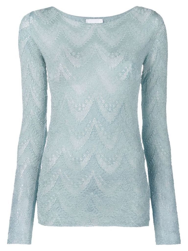 Dondup knitted long sleeve top - Blue