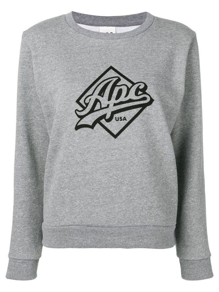 A.P.C. Kimberley logo print sweater - Grey